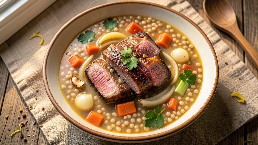 Beef Barley Soup Recipe Without Tomatoes: Hearty Winter Warmth in One Pot