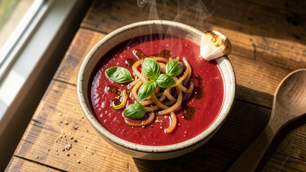 Awesome Tomato Soup Recipe: Velvety Depth With Basil-Infused Freshness