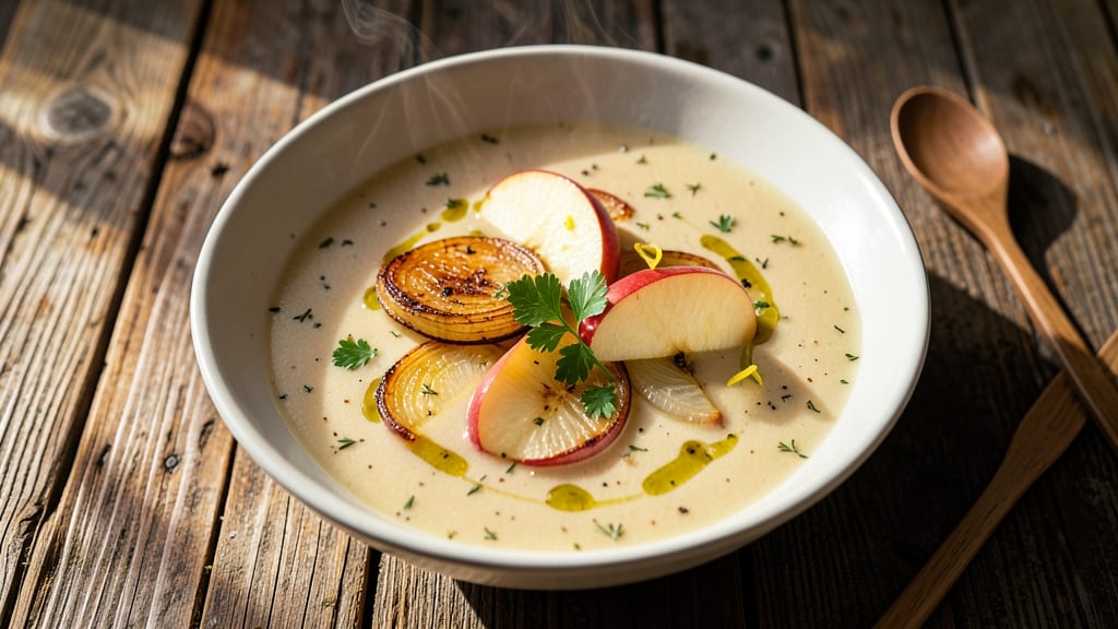 Apple And Onion Soup Recipe: Sweet-Tart Balance With Caramelized Bite