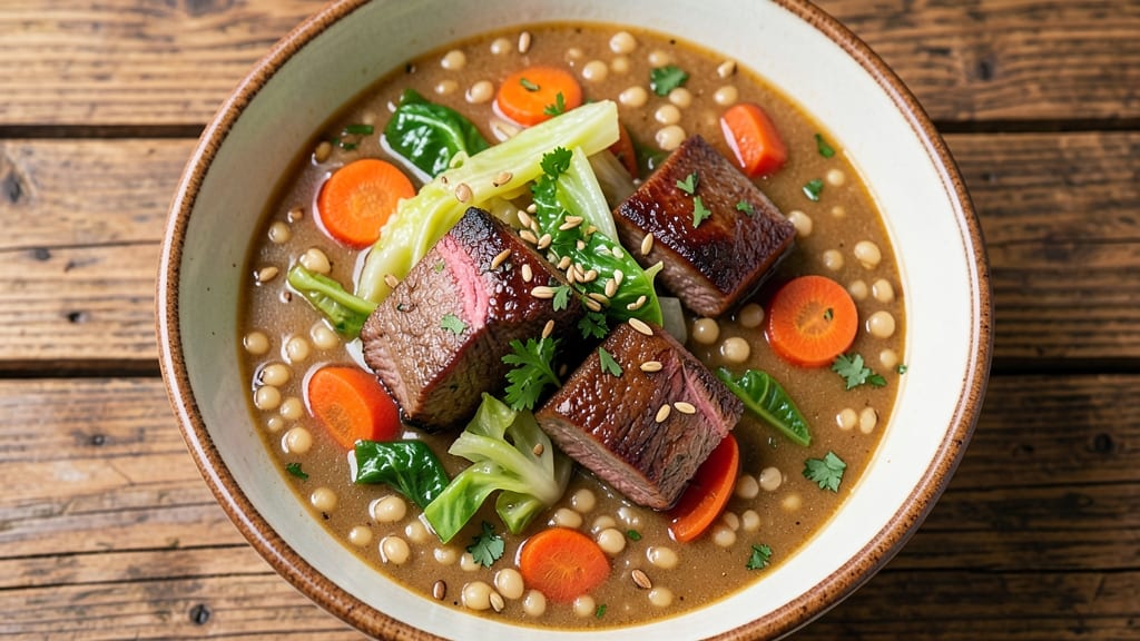 Beef Barley and Cabbage Soup Recipe: Hearty Winter Warmth in One Pot