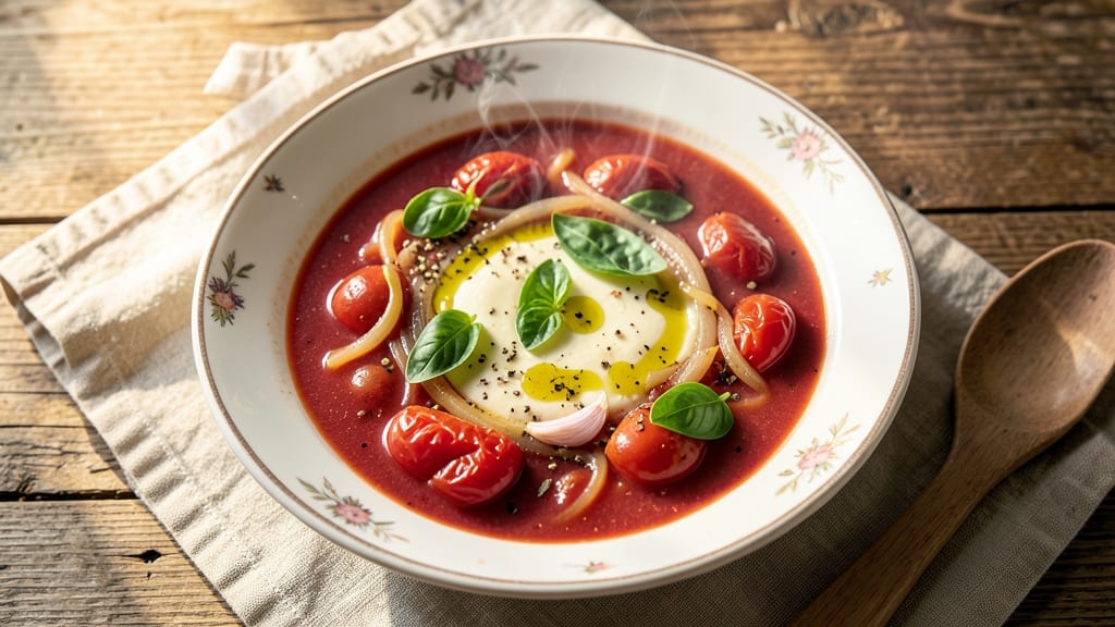Bella Notte Tomato Basil Soup Recipe: Velvety Smoothness With Fresh Herb Brilliance