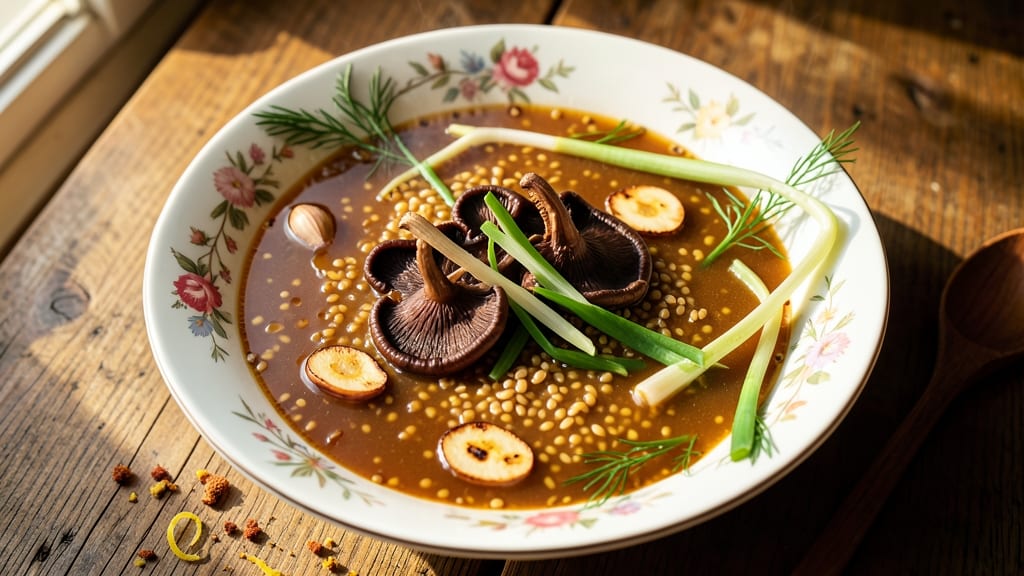 Amaranth Soup Recipe Chinese: Fragrant Five-Spice and Ginger Velout