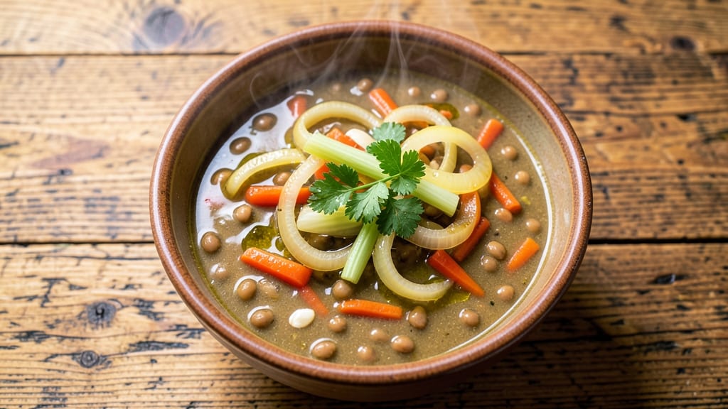 Amy's Split Pea Soup Recipe: Smoky Bacon Bits and Creamy Herb Velout Bliss